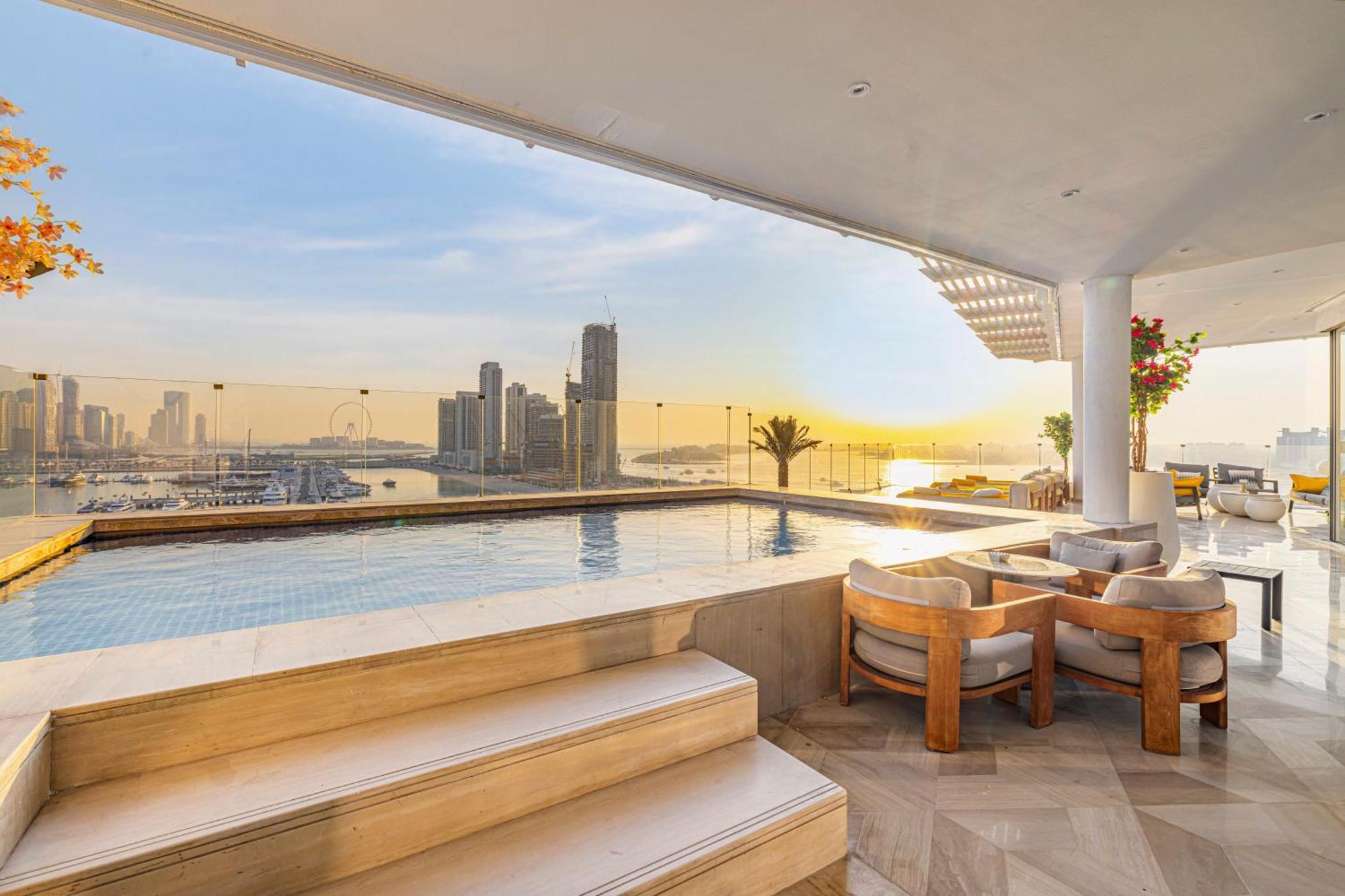 Five Palm Jumeirah 2Br Luxury Penthouse , Full Marina See View With Private Pool Dubai Exterior photo